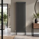Aura 2 Column Vertical Radiator 1800mm x 515mm Anthracite - Image 2