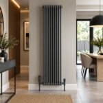 Aura 3 Column Vertical Radiator 1800mm x 425mm Anthracite - Image 2