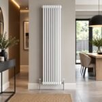 Aura 3 Column Vertical Radiator 1800mm x 425mm White - Image 2