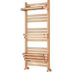 Luxury Heated Towel Rail 1000mm x 500mm in Bronze finish, front view, wall-mounted