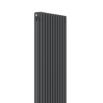 Close-up of anthracite finish and 3-column profile on the 1800mm x 515mm radiator