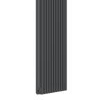 Close-up of anthracite finish and 3-column profile on the 1800mm x 515mm radiator