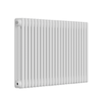 Close-up of white finish and 3-column profile on the 600mm x 1100mm radiator
