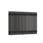 Close-up of raw metal finish and 3-column profile on the 600mm x 1100mm radiator
