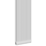 Close-up of white finish and 2-column profile on the 1800mm x 515mm radiator