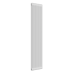 Close-up of white finish and 2-column profile on the 1800mm x 515mm radiator