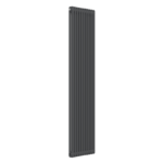 Close-up of anthracite finish and 2-column profile on the 1800mm x 515mm radiator