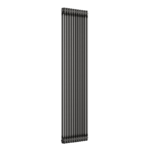Close-up of raw metal finish and 2-column profile on the 1800mm x 515mm radiator
