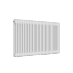 Close-up of white finish and 2-column profile on the 600mm x 1415mm radiator