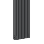Close-up of anthracite finish and 3-column profile on the 1800mm x 425mm radiator