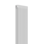 Close-up of white finish and 3-column profile on the 1800mm x 425mm radiator