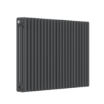 Close-up of anthracite finish and 3-column profile on the 600mm x 1010mm radiator