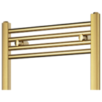 Vela Brushed Brass Designer Towel Radiator 1200mm x 500mm - Image 4