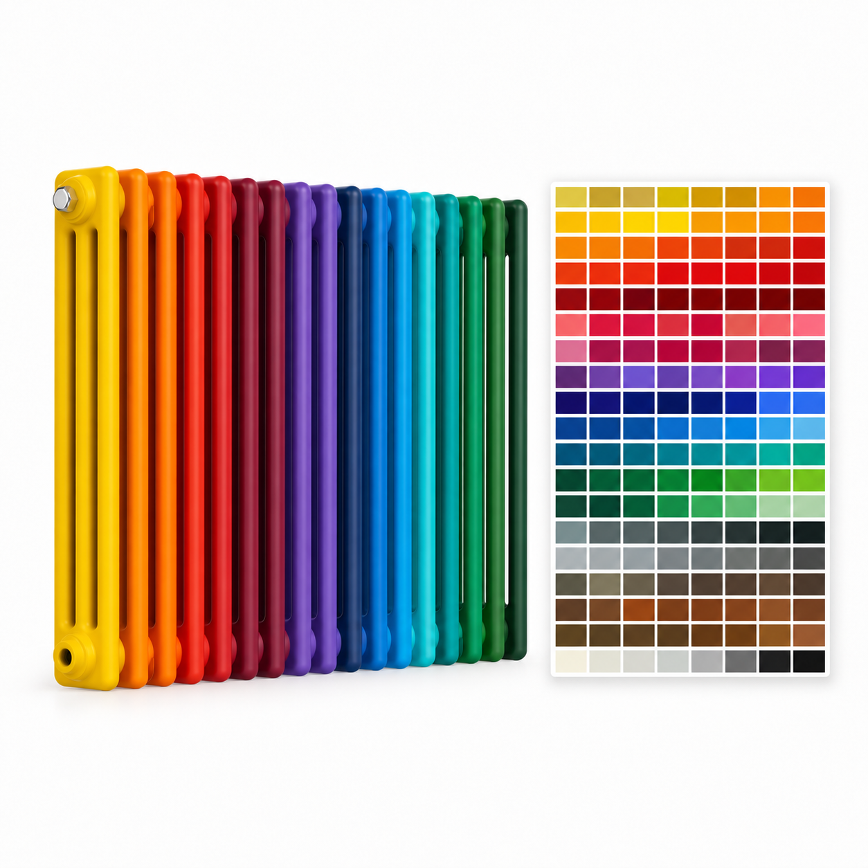 3 Column Horizontal RAL Colour Rads 3 Column Horizontal Radiators RAL Colours - Image 1