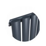 Alma Single Oval Vertical Designer Radiator 1800mm x 480mm Anthracite - Image 5