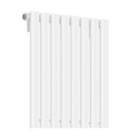 Alma Single Oval Vertical Designer Radiator 1800mm x 480mm White - Image 3
