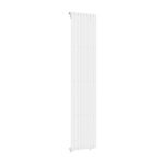 Alma Single Oval Vertical Designer Radiator 1800mm x 480mm White - Image 4