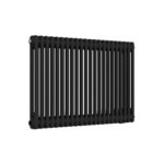 Aura 2 Column Horizontal Radiator 600mm x 1010mm Matt Black - Image 4
