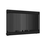 Aura 2 Column Horizontal Radiator 600mm x 1190mm Matt Black - Image 4
