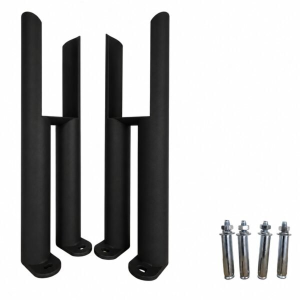 Aura 2 Column Radiator Feet Pair Matt Black