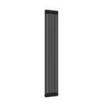 Aura 2 Column Vertical Radiator 1800mm x 380mm Matt Black - Image 3