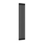 Aura 2 Column Vertical Radiator 1800mm x 425mm Matt Black - Image 3