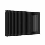 Aura 3 Column Horizontal Radiator 600mm x 1190mm Matt Black - Image 4