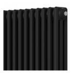 Aura 3 Column Horizontal Radiator 600mm x 785mm Matt Black - Image 3