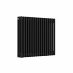 Aura 3 Column Horizontal Radiator 600mm x 785mm Matt Black - Image 4