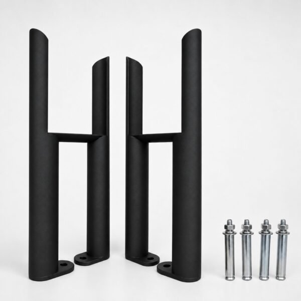 Aura 3 Column Radiator Feet Matt Black