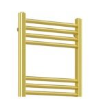Aura Mira Steel Towel Rail Brushed Brass 1500mm x 500mm - Image 2