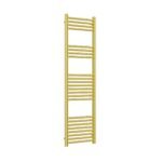 Aura Mira Steel Towel Rail Brushed Brass 1500mm x 500mm - Image 3
