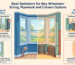 Horizontal and vertical column radiators for bay windows