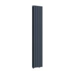 Luna Double Flat Vertical Designer Radiator 1800mm x 380mm Anthracite - Image 4