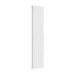 Luna Double Flat Vertical Designer Radiator 1800mm x 456mm White - Image 4